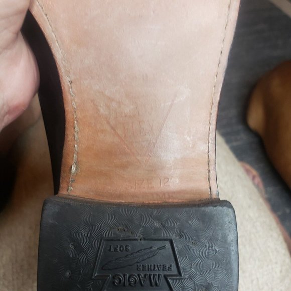 JUSTIN ROPER Black Corona Leather Round Toe Boots #3133 Men's 7/Women's 8.5 - Picture 11 of 12